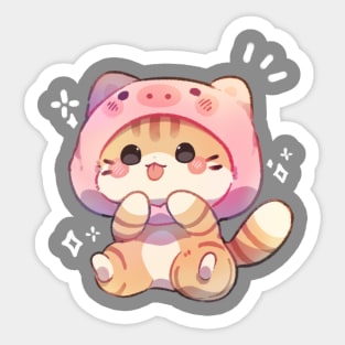 Kitty Bleh Sticker